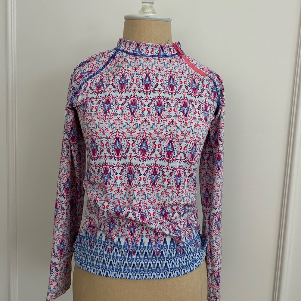 Beautiful Girl’s Cabana Life Swim Rashguard, 14, EUC